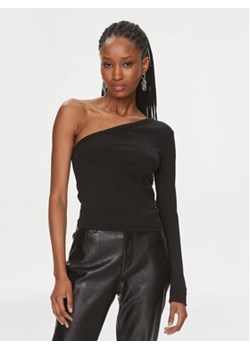 Calvin Klein Bluzka K20K206063 Czarny Slim Fit ze sklepu MODIVO w kategorii Bluzki damskie - zdjęcie 168605709