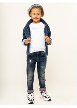 Pepe Jeans T-Shirt PG501567 Biały Regular Fit ze sklepu MODIVO w kategorii Bluzki dziewczęce - zdjęcie 168606036