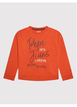 Pepe Jeans Bluza Elisabeth PG581201 Pomarańczowy Regular Fit ze sklepu MODIVO w kategorii Bluzy chłopięce - zdjęcie 168606188