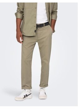 Only & Sons Chinosy 22020400 Beżowy Regular Fit ze sklepu MODIVO w kategorii Spodnie męskie - zdjęcie 168606639