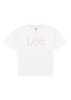 Lee T-Shirt Wobbly Graphic LEG5030 Biały Regular Fit ze sklepu MODIVO w kategorii Bluzki dziewczęce - zdjęcie 168606735