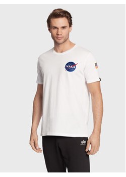 Alpha Industries T-Shirt Space Shuttle 176507 Biały Regular Fit ze sklepu MODIVO w kategorii T-shirty męskie - zdjęcie 168606925