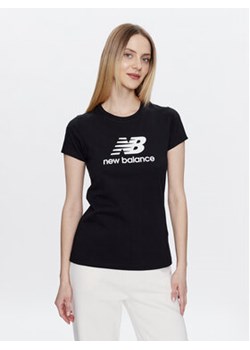 New Balance T-Shirt Essentials Stacked Logo WT31546 Czarny Athletic Fit ze sklepu MODIVO w kategorii Bluzki damskie - zdjęcie 168606959