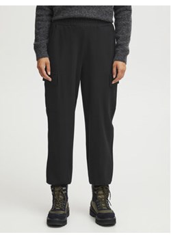 Fransa Spodnie materiałowe 20612726 Czarny Regular Fit ze sklepu MODIVO w kategorii Spodnie damskie - zdjęcie 168607315