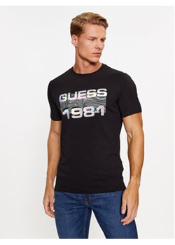Guess T-Shirt M3BI77 J1314 Czarny Slim Fit ze sklepu MODIVO w kategorii T-shirty męskie - zdjęcie 168607428