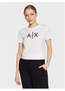Armani Exchange T-Shirt 3RYTBQ YJG3Z 1000 Biały Regular Fit ze sklepu MODIVO w kategorii Bluzki damskie - zdjęcie 168607529