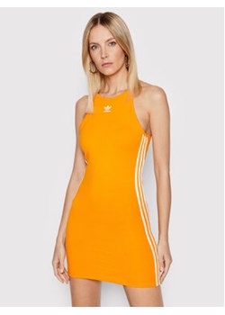 adidas Sukienka letnia adicolor Classics HC2046 Pomarańczowy Slim Fit ze sklepu MODIVO w kategorii Sukienki - zdjęcie 168607936