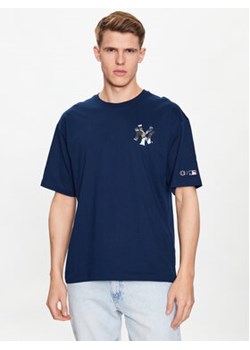 Champion T-Shirt 218923 Granatowy Relaxed Fit ze sklepu MODIVO w kategorii T-shirty męskie - zdjęcie 168608128
