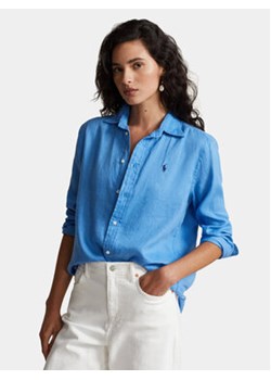 Polo Ralph Lauren Koszula Ls Rx Anw St 211920516012 Niebieski Regular Fit ze sklepu MODIVO w kategorii Koszule damskie - zdjęcie 168608427