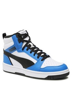 Puma Sneakersy Rebound V6 Mid Jr 393831 06 Biały ze sklepu MODIVO w kategorii Buty sportowe dziecięce - zdjęcie 168608986