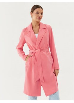Vero Moda Trencz Billie Daisy 10281638 Różowy Regular Fit ze sklepu MODIVO w kategorii Płaszcze damskie - zdjęcie 168609148