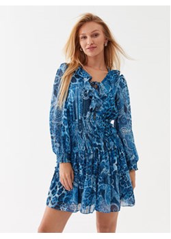 Guess Sukienka codzienna W3YK50 WFJJ2 Niebieski Regular Fit ze sklepu MODIVO w kategorii Sukienki - zdjęcie 168609228