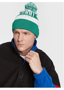 Tommy Jeans Czapka AM0AM10401 Zielony ze sklepu MODIVO w kategorii Czapki zimowe męskie - zdjęcie 168609416