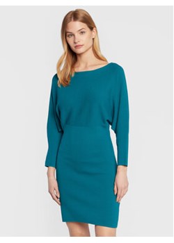 Sisley Sukienka dzianinowa 11APMV004 Niebieski Regular Fit ze sklepu MODIVO w kategorii Sukienki - zdjęcie 168609498