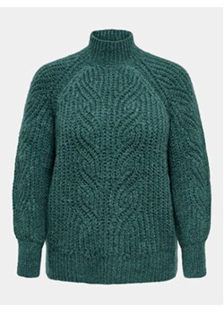 ONLY Carmakoma Sweter Ruby 15307191 Zielony Regular Fit ze sklepu MODIVO w kategorii Swetry damskie - zdjęcie 168609518