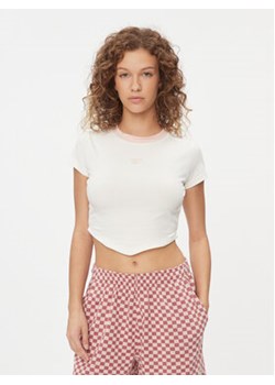Reebok T-Shirt II5587 Biały Fitted Fit ze sklepu MODIVO w kategorii Bluzki damskie - zdjęcie 168610026