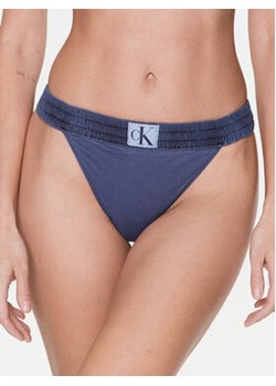 Calvin Klein Swimwear Dół od bikini KW0KW01991 Niebieski ze sklepu MODIVO w kategorii Stroje kąpielowe - zdjęcie 168610397