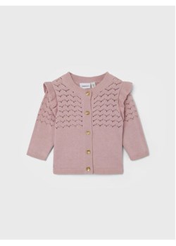 NAME IT Kardigan 13207073 Różowy Regular Fit ze sklepu MODIVO w kategorii Swetry dziewczęce - zdjęcie 168610899