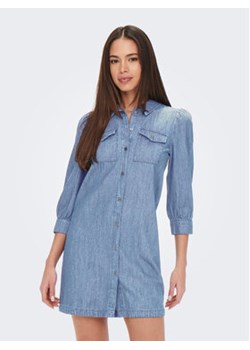 ONLY Sukienka jeansowa 15227104 Niebieski Relaxed Fit ze sklepu MODIVO w kategorii Sukienki - zdjęcie 168611146