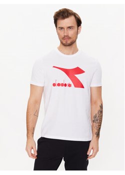 Diadora T-Shirt Ss Core 102.179759 Biały Regular Fit ze sklepu MODIVO w kategorii T-shirty męskie - zdjęcie 168611319