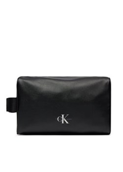 Calvin Klein Jeans Kosmetyczka Monogram Soft Washbag K50K511443 Czarny ze sklepu MODIVO w kategorii Kosmetyczki - zdjęcie 168611338