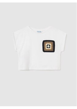 Mayoral T-Shirt 6047 Écru ze sklepu MODIVO w kategorii Bluzki dziewczęce - zdjęcie 168611825