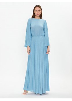 Elisabetta Franchi Sukienka wieczorowa AB-442-32E2-016-V620 Niebieski Regular Fit ze sklepu MODIVO w kategorii Sukienki - zdjęcie 168611829