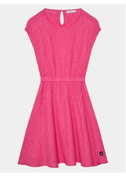 Calvin Klein Jeans Sukienka codzienna IG0IG02484 Różowy Regular Fit ze sklepu MODIVO w kategorii Sukienki dziewczęce - zdjęcie 168612187