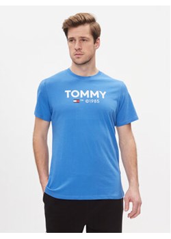 Tommy Jeans T-Shirt Tjm Slim Essential Tommy Tee DM0DM18264 Niebieski Slim Fit ze sklepu MODIVO w kategorii T-shirty męskie - zdjęcie 168612547