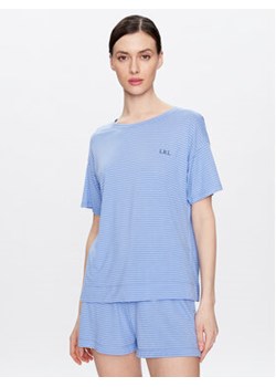 Lauren Ralph Lauren Piżama ILN72240 Niebieski Regular Fit ze sklepu MODIVO w kategorii Piżamy damskie - zdjęcie 168612898