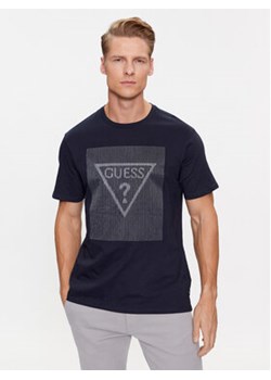 Guess T-Shirt M3YI91 K9RM1 Granatowy Slim Fit ze sklepu MODIVO w kategorii T-shirty męskie - zdjęcie 168613127