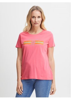 Fransa T-Shirt 20612083 Różowy Regular Fit ze sklepu MODIVO w kategorii Bluzki damskie - zdjęcie 168613969
