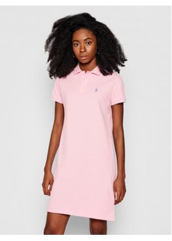 Polo Ralph Lauren Sukienka codzienna Polo Shirt Short 211799490012 Różowy Regular Fit ze sklepu MODIVO w kategorii Sukienki - zdjęcie 168614388