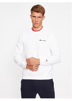 Champion Bluza Crewneck Sweatshirt 219209 Biały Comfort Fit ze sklepu MODIVO w kategorii Bluzy męskie - zdjęcie 168614529