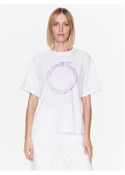Trussardi T-Shirt 56T00561 Biały Regular Fit ze sklepu MODIVO w kategorii Bluzki damskie - zdjęcie 168614929