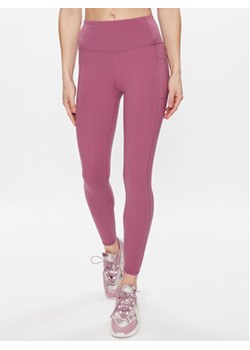 Skechers Legginsy GoFlex W03LG30B Różowy Slim Fit ze sklepu MODIVO w kategorii Spodnie damskie - zdjęcie 168615355