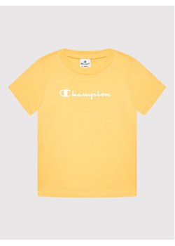 Champion T-Shirt 404541 Żółty Regular Fit ze sklepu MODIVO w kategorii T-shirty chłopięce - zdjęcie 168615878