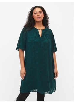 Zizzi Sukienka M58832B Zielony Loose Fit ze sklepu MODIVO w kategorii Sukienki - zdjęcie 168615956