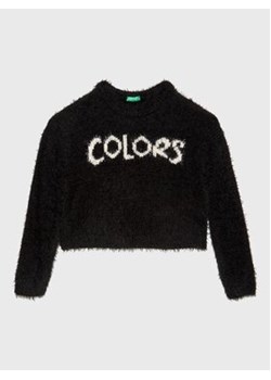United Colors Of Benetton Sweter 1MAUQ102N Czarny Regular Fit ze sklepu MODIVO w kategorii Swetry dziewczęce - zdjęcie 168616459