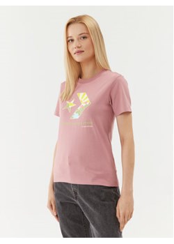 Converse T-Shirt Star Chevron Infill Tee 10025214-A03 Różowy Regular Fit ze sklepu MODIVO w kategorii Bluzki damskie - zdjęcie 168616625