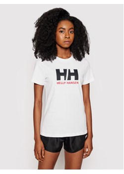 Helly Hansen T-Shirt Logo 34112 Biały Classic Fit ze sklepu MODIVO w kategorii Bluzki damskie - zdjęcie 168616795