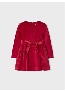 Mayoral Sukienka elegancka 4.917 Czerwony Regular Fit ze sklepu MODIVO w kategorii Sukienki dziewczęce - zdjęcie 168616825