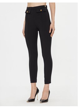Elisabetta Franchi Spodnie materiałowe PA-037-37E2-V290 Czarny Slim Fit ze sklepu MODIVO w kategorii Spodnie damskie - zdjęcie 168616865