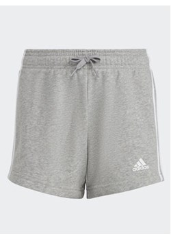 adidas Szorty sportowe Essentials 3-Stripes Shorts IC3632 Szary Regular Fit ze sklepu MODIVO w kategorii Spodenki chłopięce - zdjęcie 168617035