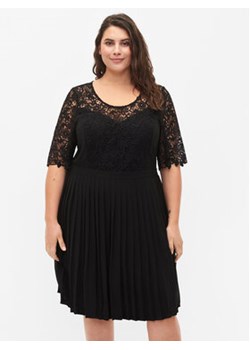 Zizzi Sukienka koktajlowa M58842A Czarny Regular Fit ze sklepu MODIVO w kategorii Sukienki - zdjęcie 168617508