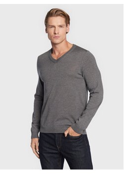 Boss Sweter Melba-P 50468261 Szary Slim Fit ze sklepu MODIVO w kategorii Swetry męskie - zdjęcie 168618168