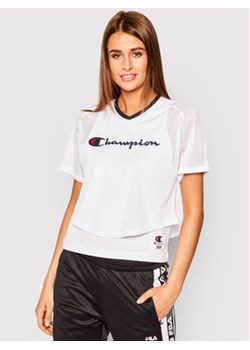 Champion T-Shirt 112903 Biały Regular Fit ze sklepu MODIVO w kategorii Bluzki damskie - zdjęcie 168619188