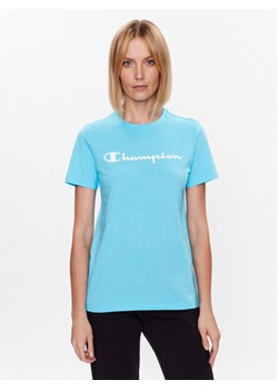 Champion T-Shirt 114911 Niebieski Regular Fit ze sklepu MODIVO w kategorii Bluzki damskie - zdjęcie 168619459