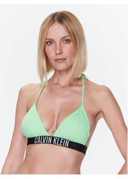 Calvin Klein Swimwear Góra od bikini KW0KW01963 Zielony ze sklepu MODIVO w kategorii Stroje kąpielowe - zdjęcie 168619718