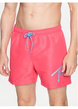 Tommy Jeans Szorty plażowe UM0UM02862 Różowy Slim Fit ze sklepu MODIVO w kategorii Kąpielówki - zdjęcie 168620317